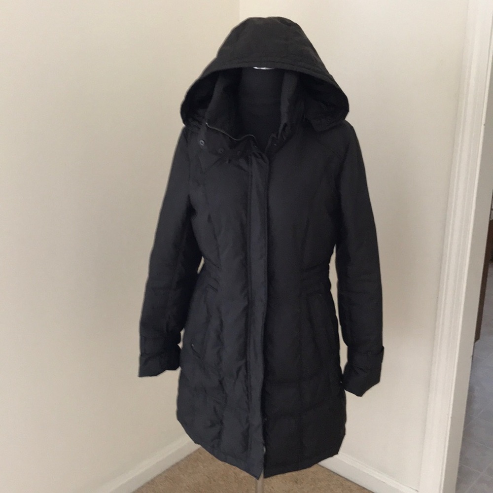 COLE HAAN Size S Brown puffer Jacket With hood